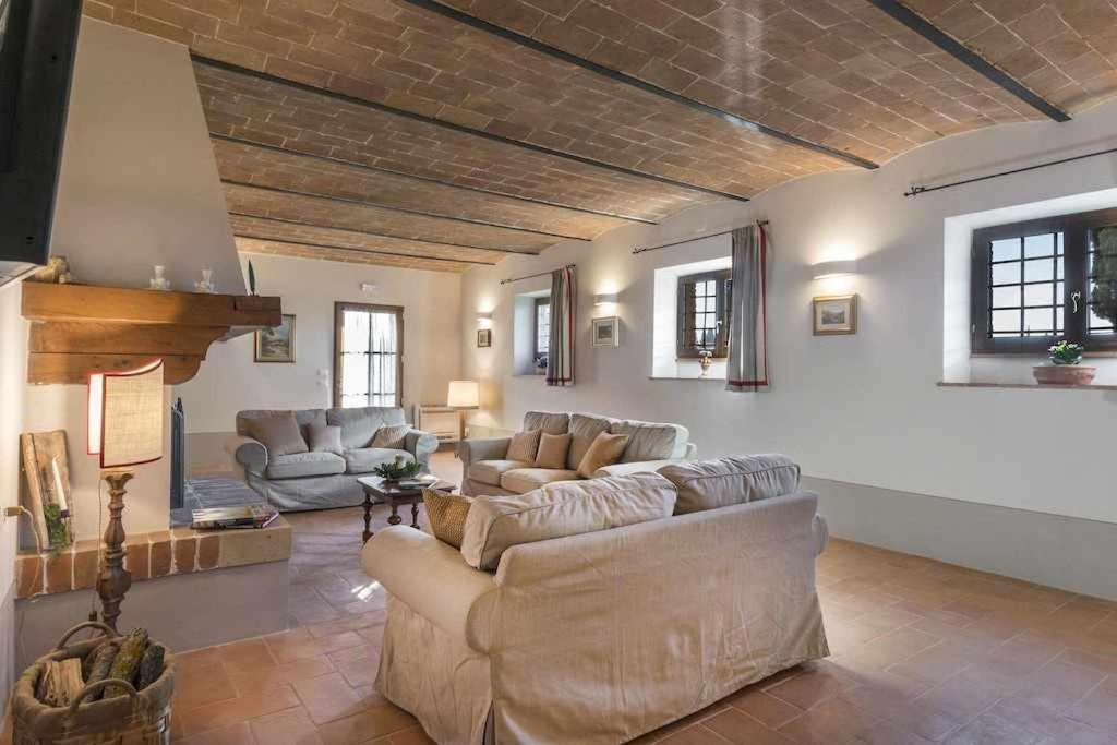 Villa I Cipressini Piscina Riscaldata Spa Toscana Pienza Buitenkant foto