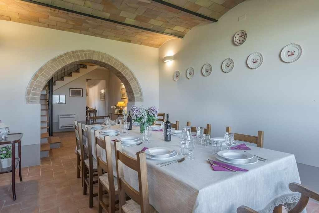 Villa I Cipressini Piscina Riscaldata Spa Toscana Pienza Buitenkant foto