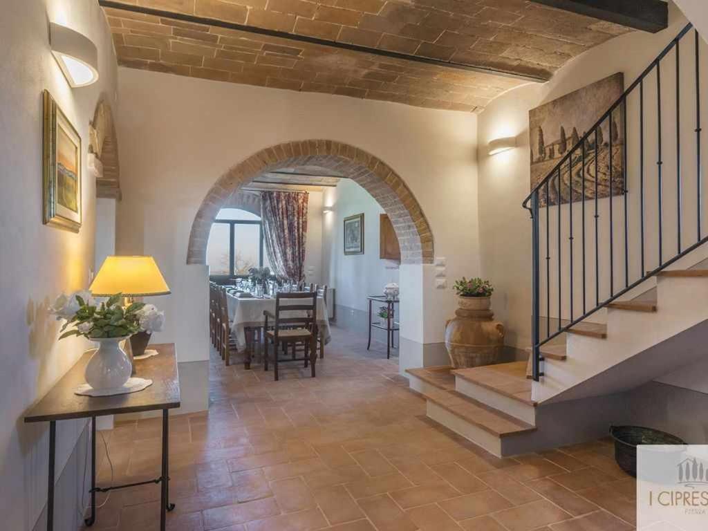 Villa I Cipressini Piscina Riscaldata Spa Toscana Pienza Buitenkant foto