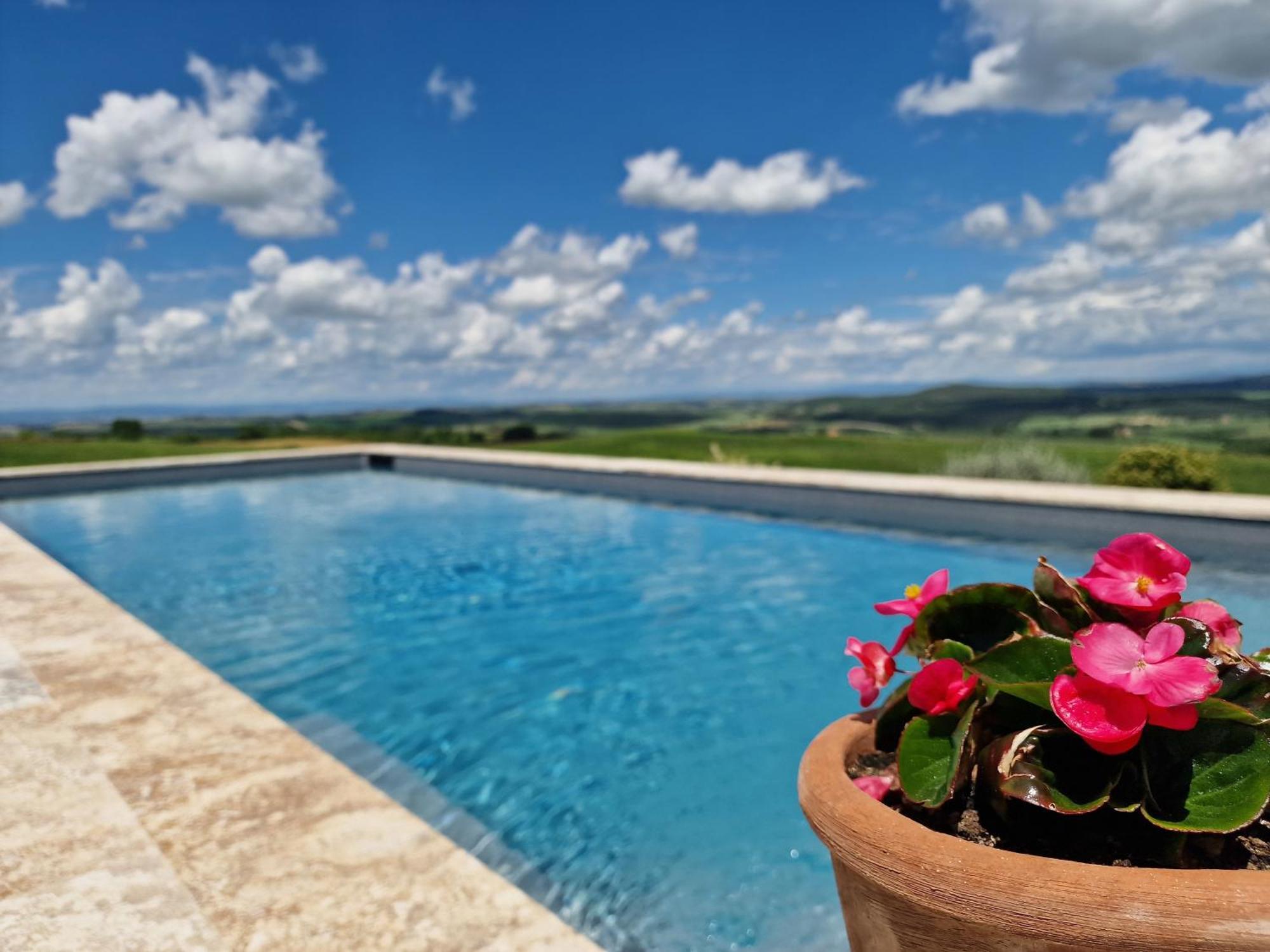 Villa I Cipressini Piscina Riscaldata Spa Toscana Pienza Buitenkant foto