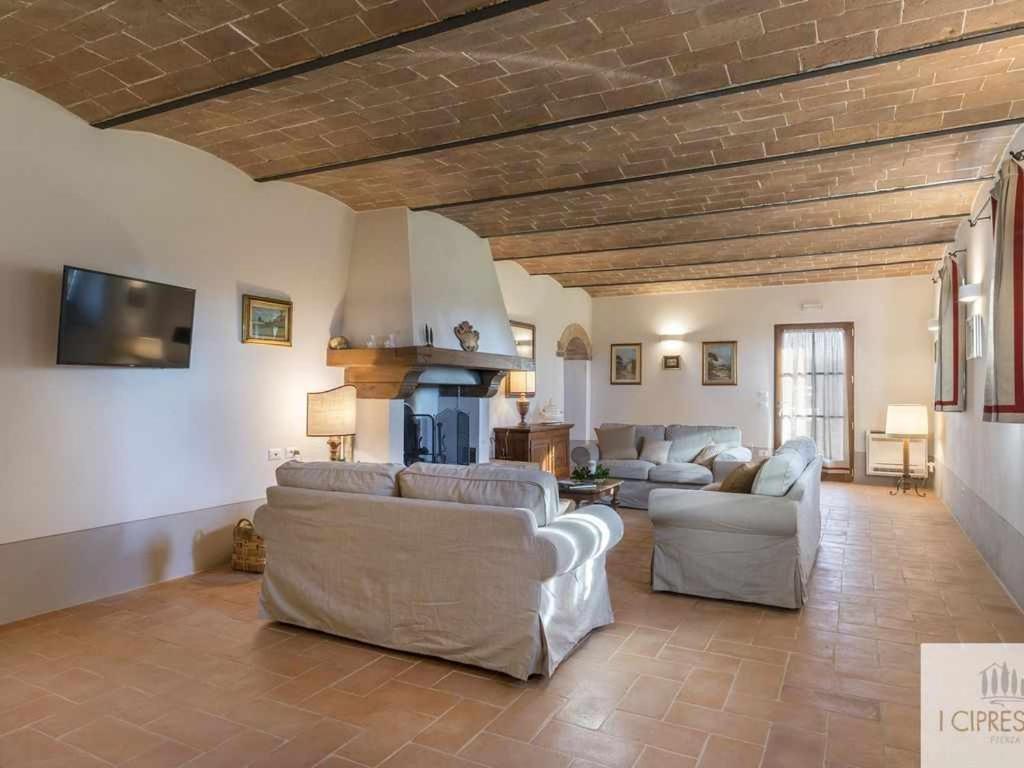Villa I Cipressini Piscina Riscaldata Spa Toscana Pienza Buitenkant foto
