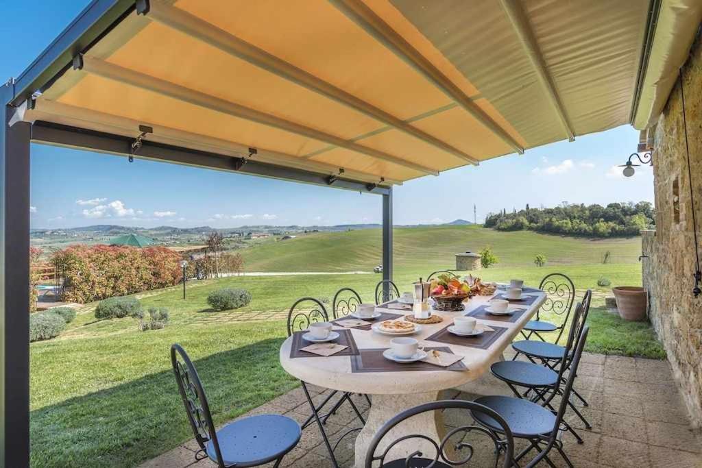 Villa I Cipressini Piscina Riscaldata Spa Toscana Pienza Buitenkant foto