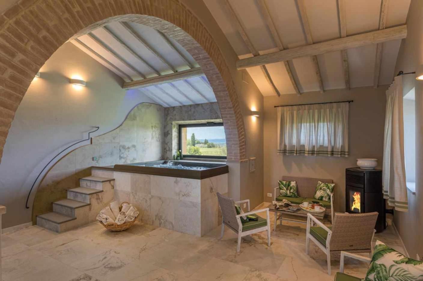 Villa I Cipressini Piscina Riscaldata Spa Toscana Pienza Buitenkant foto