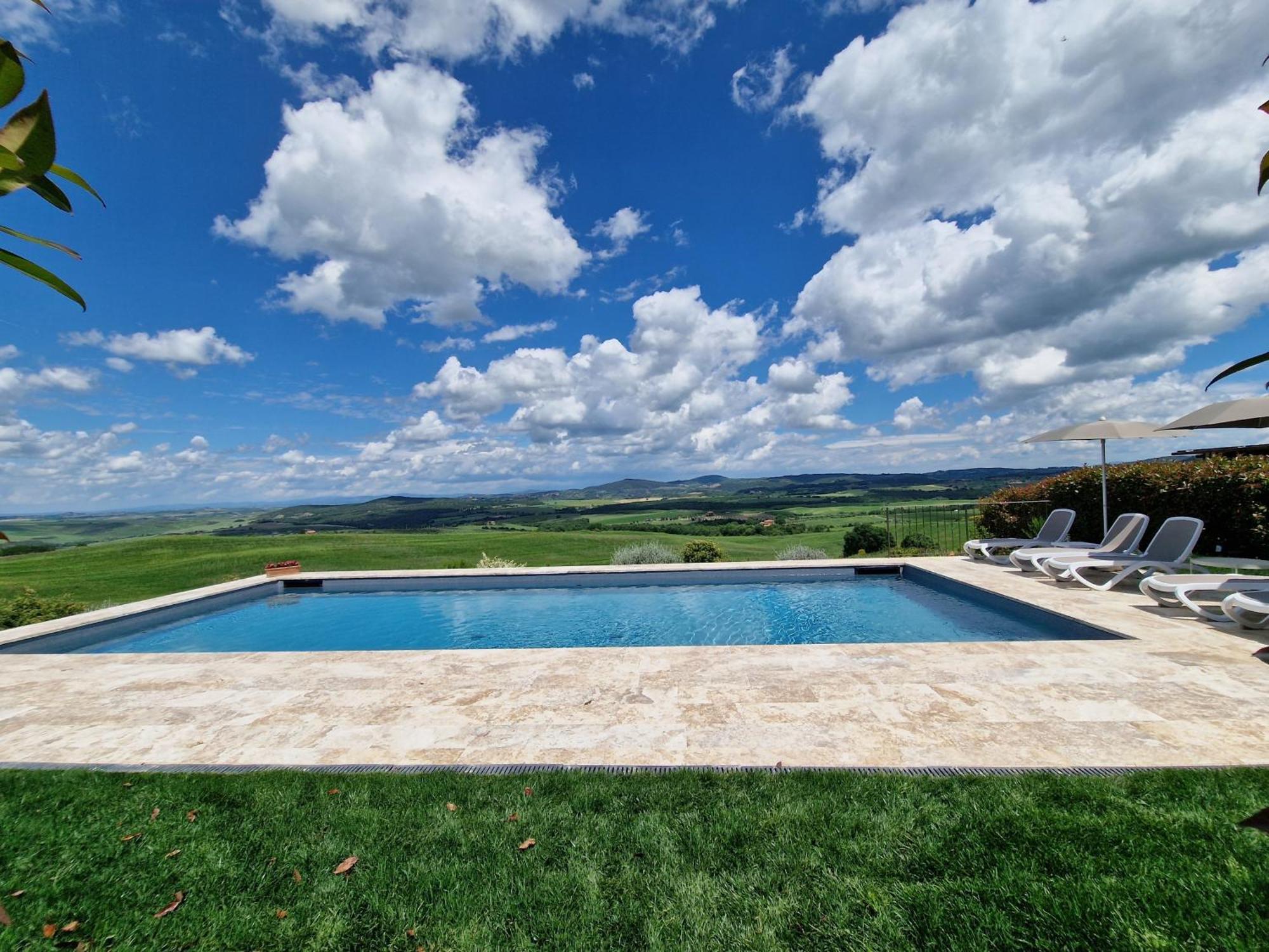 Villa I Cipressini Piscina Riscaldata Spa Toscana Pienza Buitenkant foto