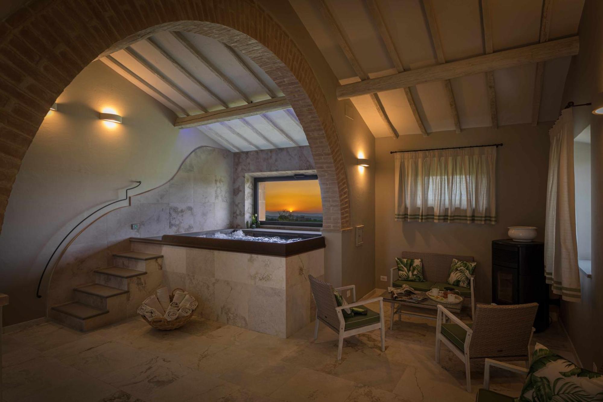 Villa I Cipressini Piscina Riscaldata Spa Toscana Pienza Buitenkant foto